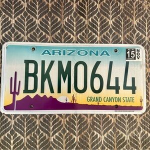 Arizona Grand Canyon State License Plate